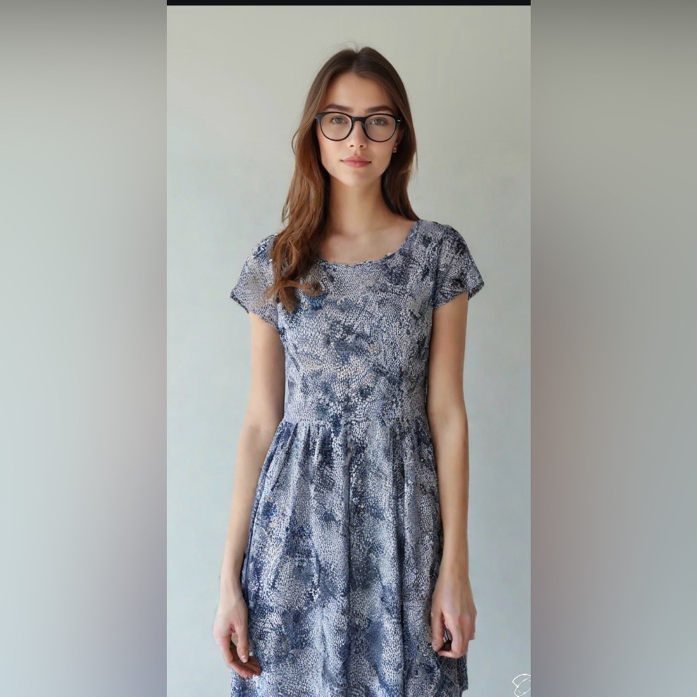 Ricki's Navy and White Lace Dress